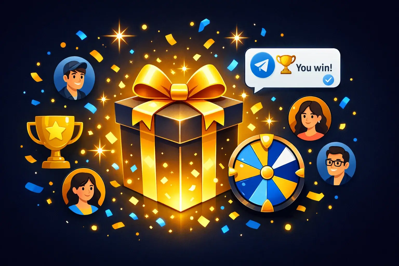 Розыгрыш в Telegram — бот RandomPro
