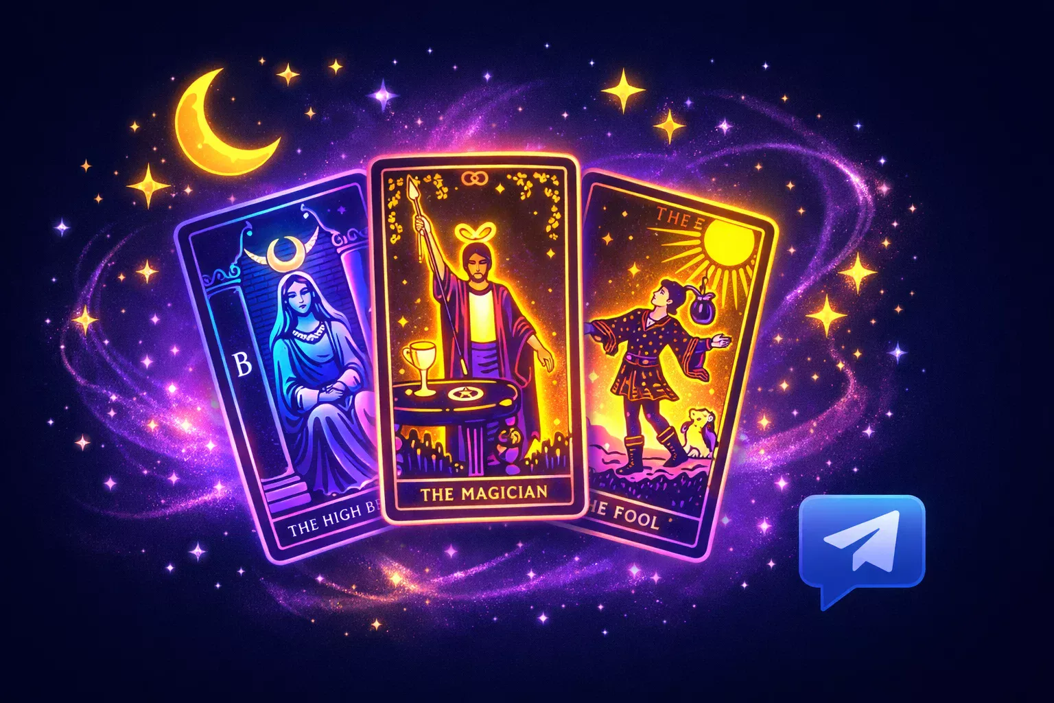 Как гадать на таро в Telegram: AI-расклады онлайн 2025