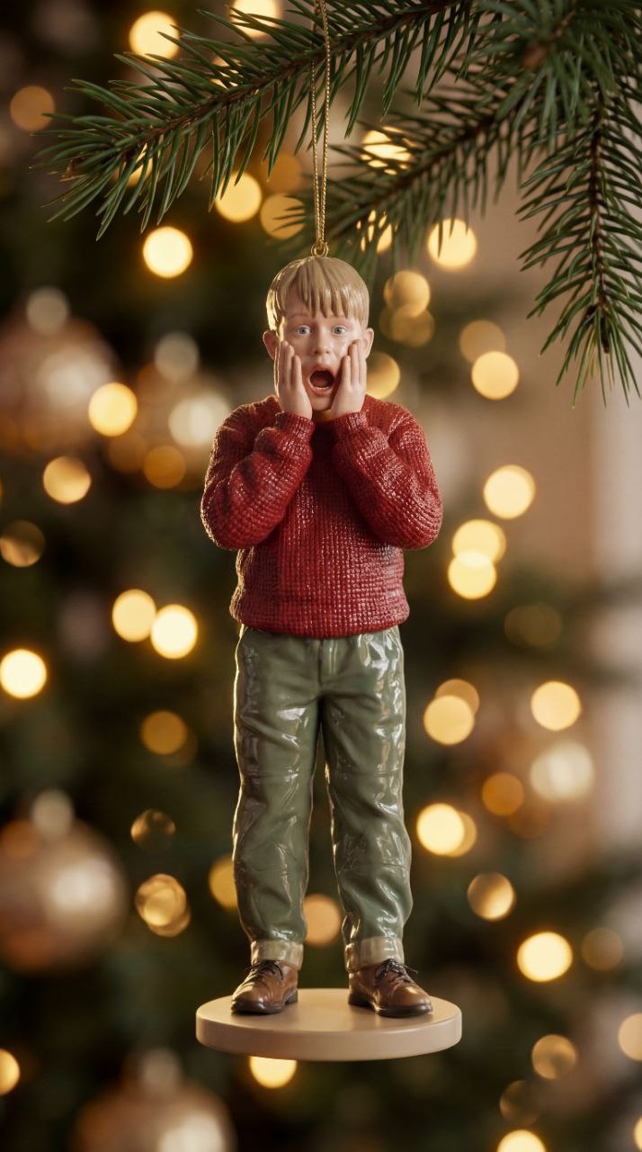 Портретная игрушка — пример ёлочной игрушки по фото